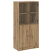 Dulap înalt cu uși stejar artizanal 68x37x142 cm lemn prelucrat - WALTI WALTI