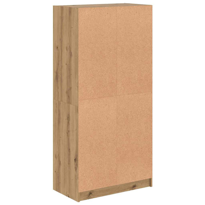 Dulap înalt cu uși stejar artizanal 68x37x142 cm lemn prelucrat - WALTI WALTI