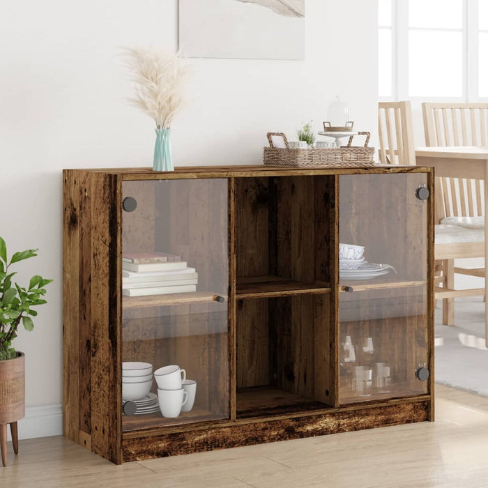 Dulap, lemn învechit, 102x37x75,5 cm, lemn prelucrat - WALTI WALTI