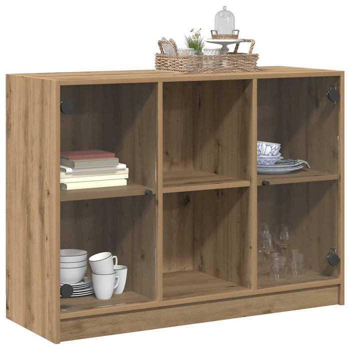 Dulap, stejar artizanal, 102x37x75,5 cm, lemn prelucrat - WALTI WALTI