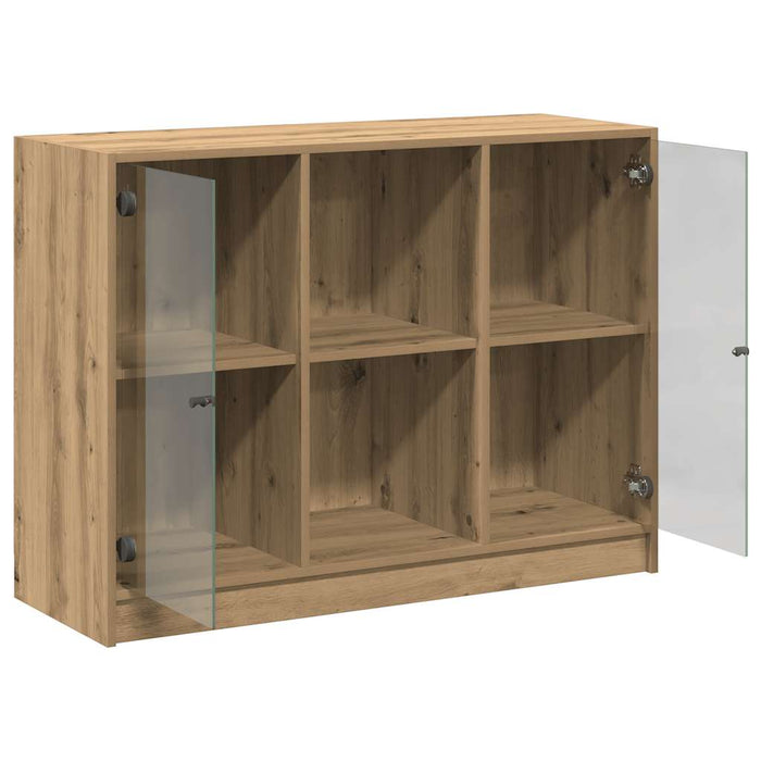 Dulap, stejar artizanal, 102x37x75,5 cm, lemn prelucrat - WALTI WALTI