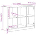 Dulap, stejar artizanal, 102x37x75,5 cm, lemn prelucrat - WALTI WALTI