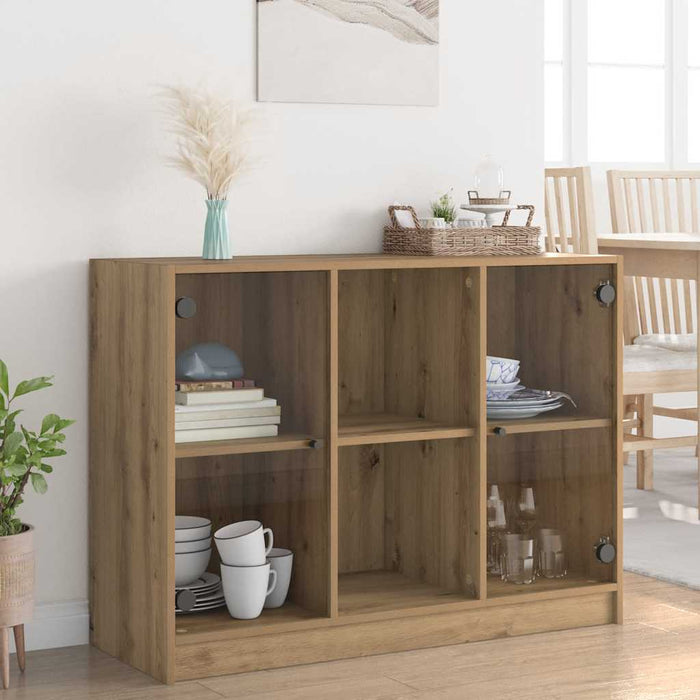 Dulap, stejar artizanal, 102x37x75,5 cm, lemn prelucrat - WALTI WALTI