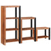 Raft pentru cărți 3 pcs Maro 50 x 30 x 110 cm - WALTI WALTI