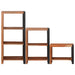 Raft pentru cărți 3 pcs Maro 50 x 30 x 110 cm - WALTI WALTI