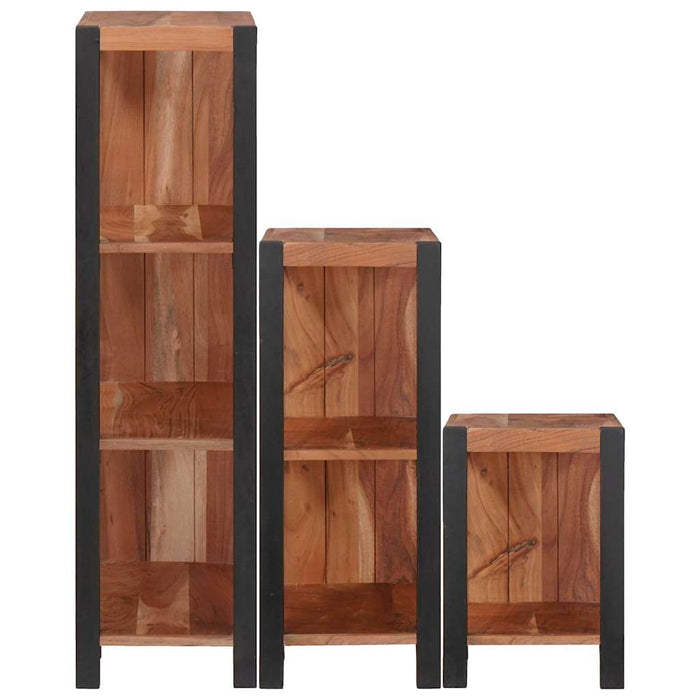 Raft pentru cărți 3 pcs Maro 50 x 30 x 110 cm - WALTI WALTI
