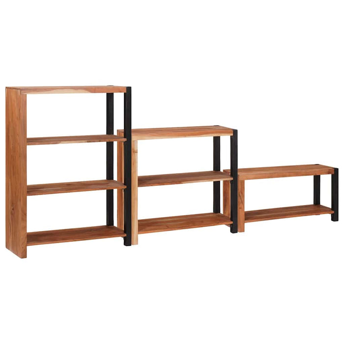 Raft pentru cărți 3 pcs Maro 80 x 30 x 110 cm - WALTI WALTI