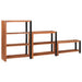 Raft pentru cărți 3 pcs Maro 80 x 30 x 110 cm - WALTI WALTI