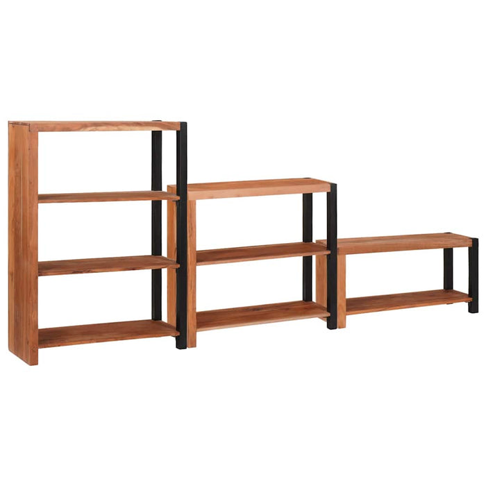 Raft pentru cărți 3 pcs Maro 80 x 30 x 110 cm - WALTI WALTI