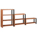 Raft pentru cărți 3 pcs Maro 80 x 30 x 110 cm - WALTI WALTI