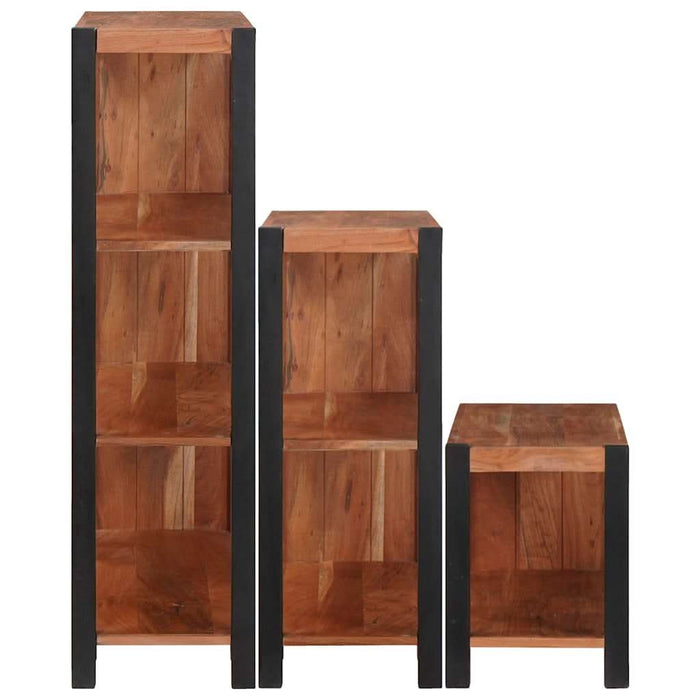 Raft pentru cărți 3 pcs Maro 80 x 30 x 110 cm - WALTI WALTI