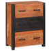 Bufet 3 pcs Maro 110 x 30 x 75 cm Lemn masiv de acacia - WALTI WALTI