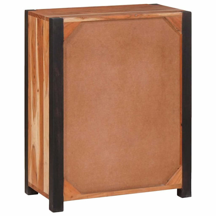 Bufet 3 pcs Maro 110 x 30 x 75 cm Lemn masiv de acacia - WALTI WALTI