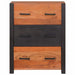 Bufet 3 pcs Maro 110 x 30 x 75 cm Lemn masiv de acacia - WALTI WALTI