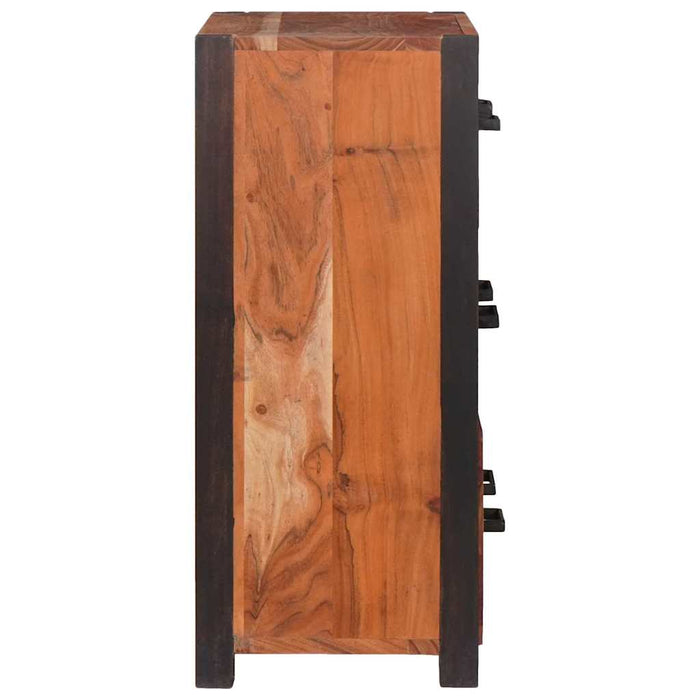 Bufet 3 pcs Maro 110 x 30 x 75 cm Lemn masiv de acacia - WALTI WALTI