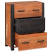Bufet cu sertar 3 pcs Maro 55 x 30 x 75 cm Lemn masiv de acacia - WALTI WALTI