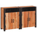 Bufet 2 pcs Maro 110 x 30 x 75 cm Lemn masiv de acacia - WALTI WALTI