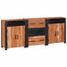 Bufet 3 pcs Maro 165 x 30 x 75 cm Lemn masiv de acacia - WALTI WALTI