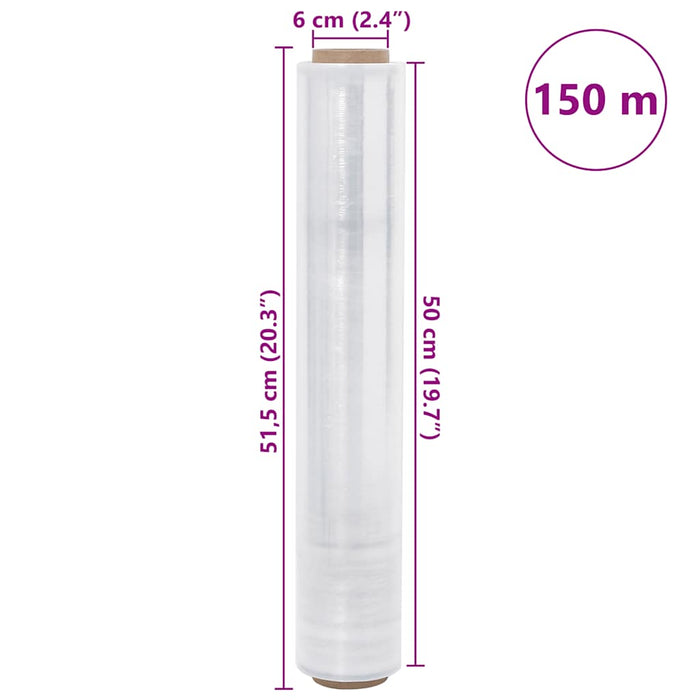 Film extensibil 2 buc Transparente 17 μm 50 cm x 150 m - WALTI WALTI
