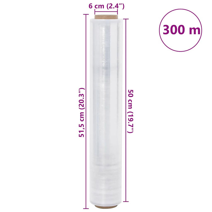 Film extensibil 2 buc Transparent 20 μm 50 cm x 300 m - WALTI WALTI