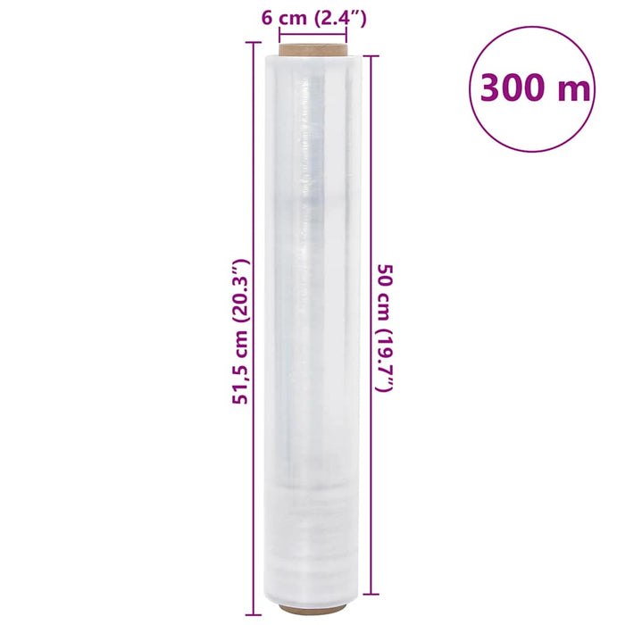 Film extensibil 2 buc Transparent 23 μm 50 cm x 300 m - WALTI WALTI