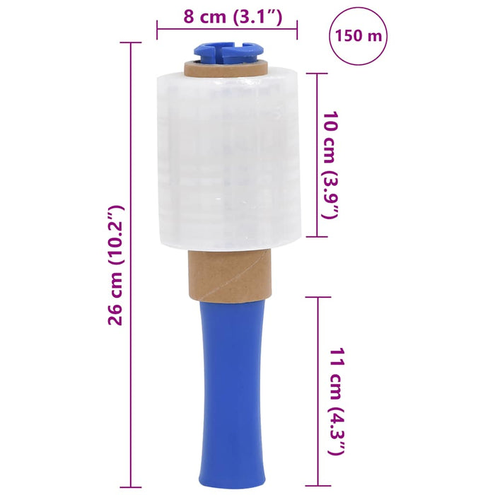 Filme extensibile 50 buc Transparente 23 µm 10 cm x 150 m - WALTI WALTI