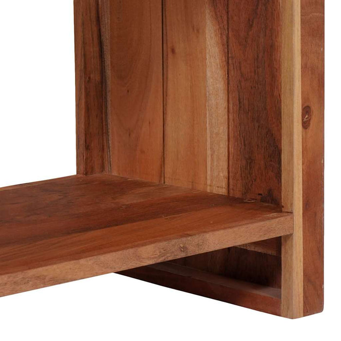 Raft pentru cărți Maro 80 x 30 x 40 cm Lemn masiv de acacia - WALTI WALTI