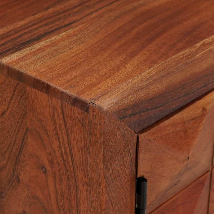 Cabinet TV maro miere 112 x 30 x 48 cm lemn masiv de acacia - WALTI WALTI