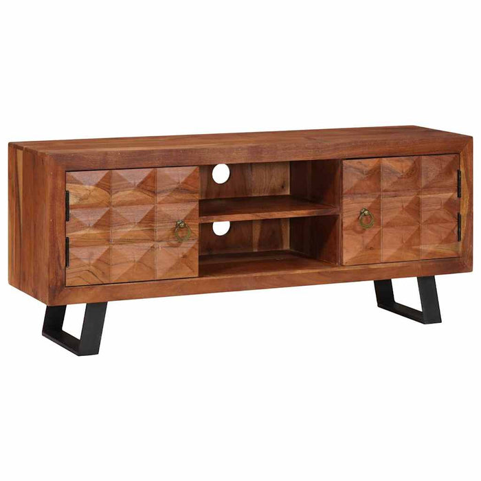 Cabinet TV maro miere 112 x 30 x 48 cm lemn masiv de acacia - WALTI WALTI