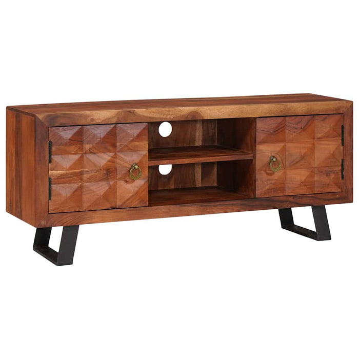 Cabinet TV maro miere 112 x 30 x 48 cm lemn masiv de acacia - WALTI WALTI
