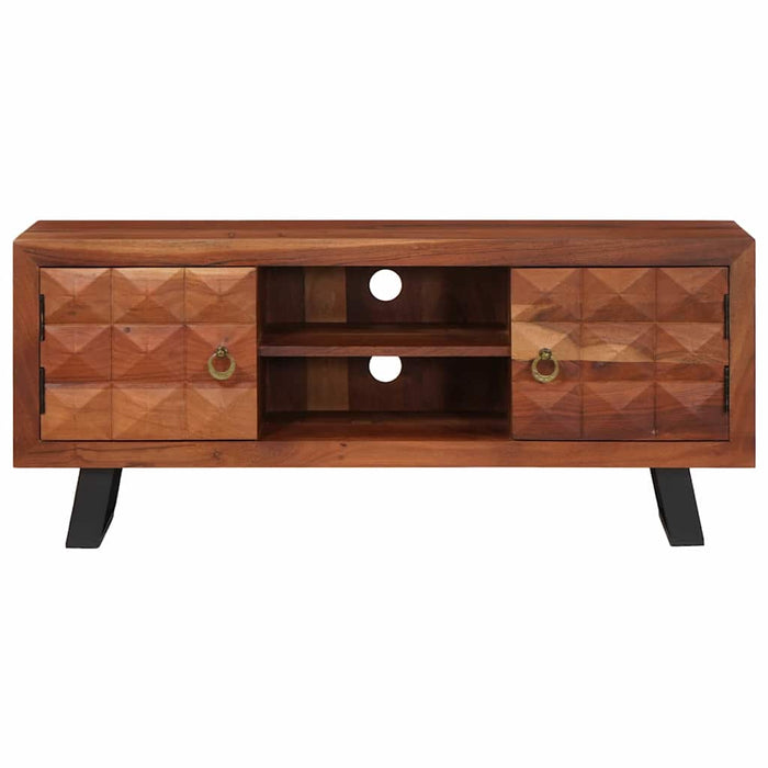 Cabinet TV maro miere 112 x 30 x 48 cm lemn masiv de acacia - WALTI WALTI