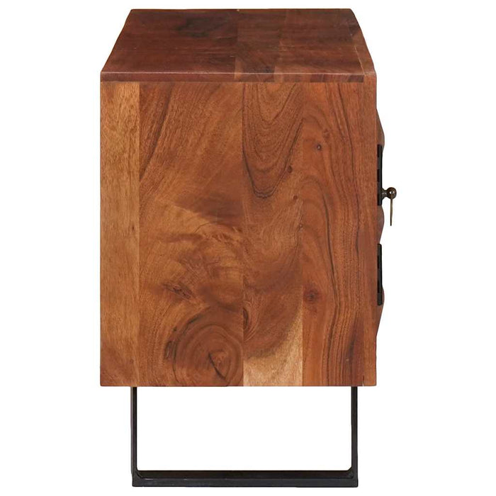 Cabinet TV maro miere 112 x 30 x 48 cm lemn masiv de acacia - WALTI WALTI