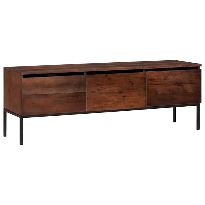 Cabinet TV maro miere 110 x 30 x 36 cm lemn masiv de acacia - WALTI WALTI