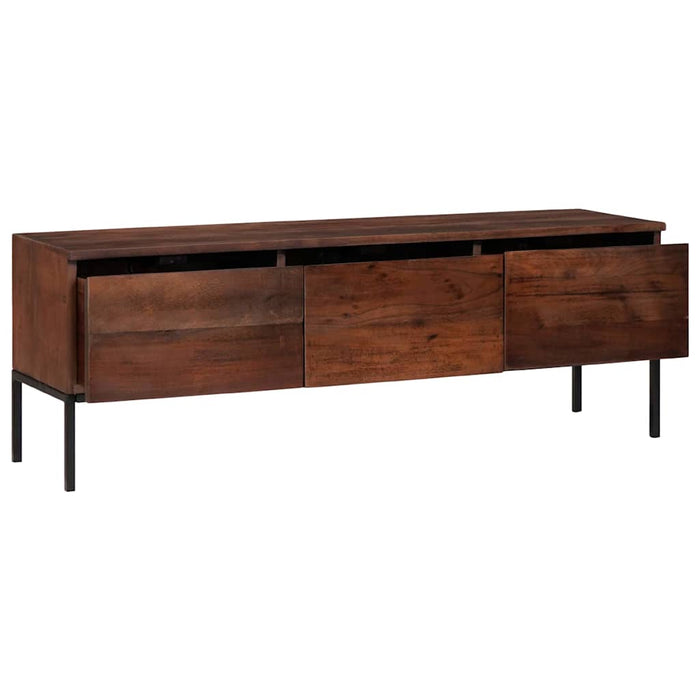 Cabinet TV maro miere 110 x 30 x 36 cm lemn masiv de acacia - WALTI WALTI