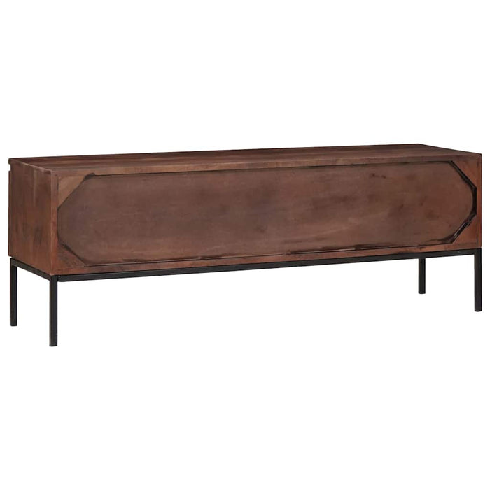 Cabinet TV maro miere 110 x 30 x 36 cm lemn masiv de acacia - WALTI WALTI