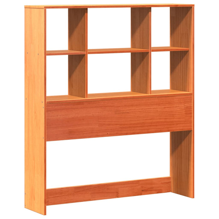 Pat bibliotecă fără saltea maro ceruit 75x190 cm lemn masiv pin WALTI