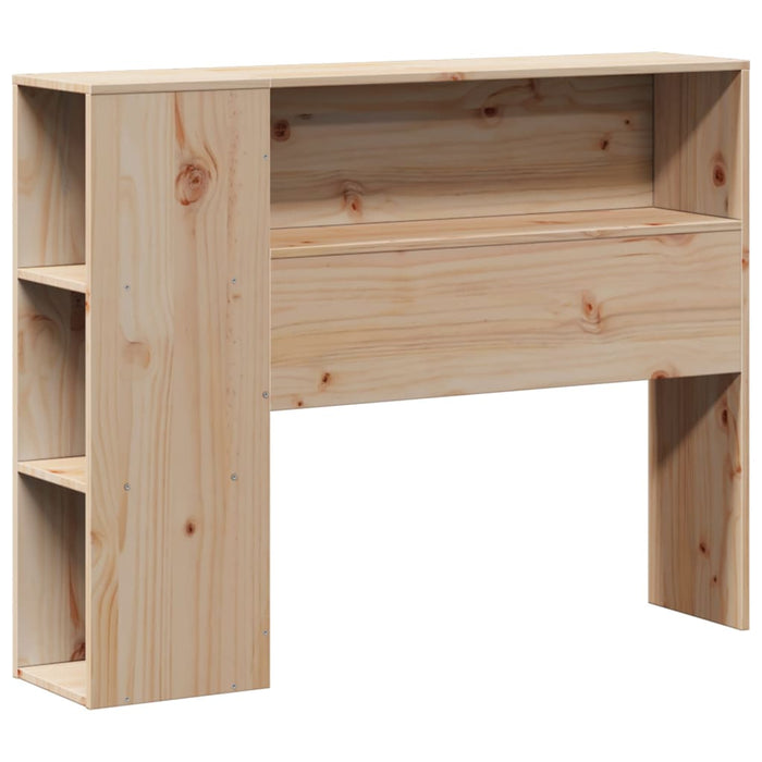Pat cu bibliotecă fără saltea, 75x190 cm, lemn masiv de pin WALTI