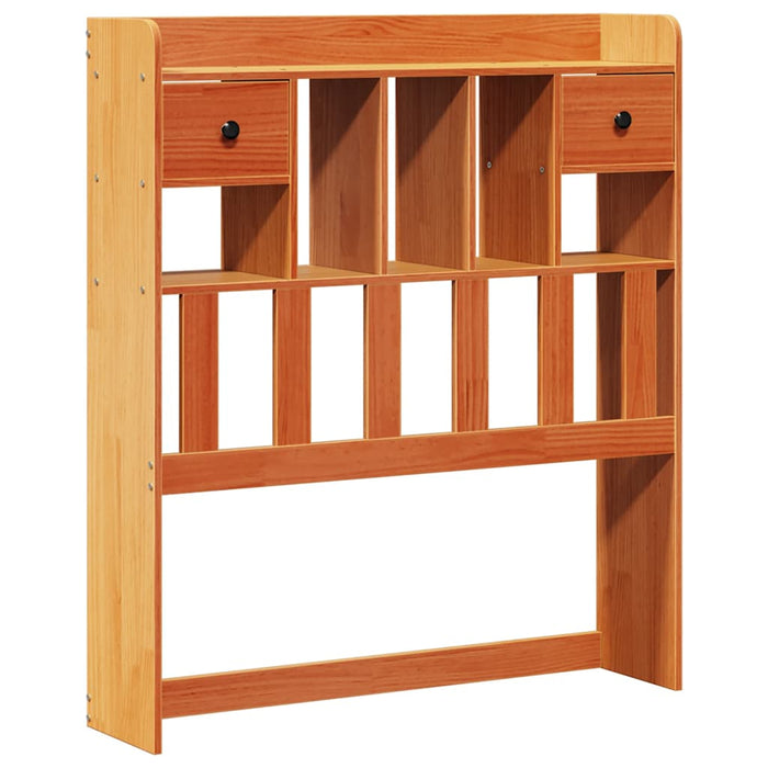Pat bibliotecă fără saltea maro ceruit 75x190 cm lemn masiv pin - WALTI WALTI