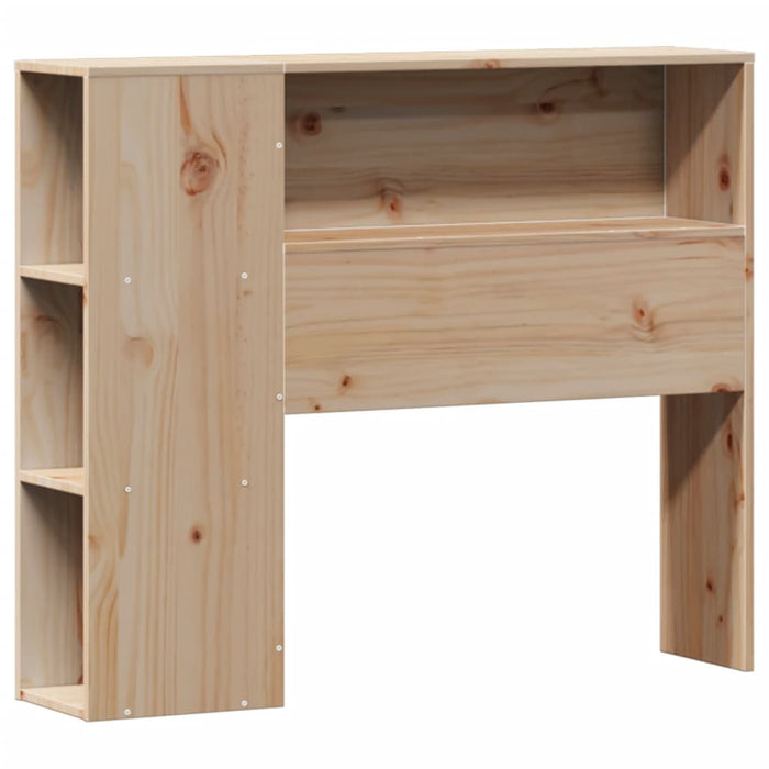 Pat cu bibliotecă fără saltea, 75x190 cm, lemn masiv de pin - WALTI WALTI