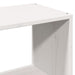 Pat cu bibliotecă fără saltea, alb, 140x190 cm, lemn masiv pin - WALTI WALTI