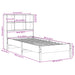 Pat bibliotecă fără saltea maro ceruit 75x190 cm lemn masiv pin - WALTI WALTI