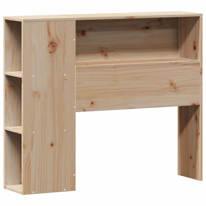 Pat cu bibliotecă fără saltea, 75x190 cm, lemn masiv de pin - WALTI WALTI