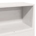 Pat cu bibliotecă fără saltea, alb, 75x190 cm, lemn masiv pin - WALTI WALTI