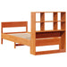 Pat bibliotecă fără saltea maro ceruit 75x190 cm lemn masiv pin - WALTI WALTI