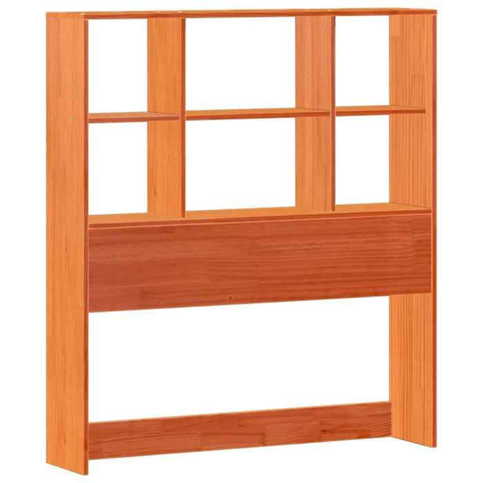 Pat bibliotecă fără saltea maro ceruit 75x190 cm lemn masiv pin - WALTI WALTI