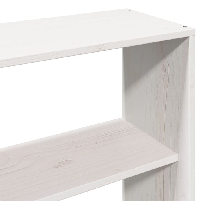Pat cu bibliotecă fără saltea, 180x200 cm, lemn masiv de pin - WALTI WALTI