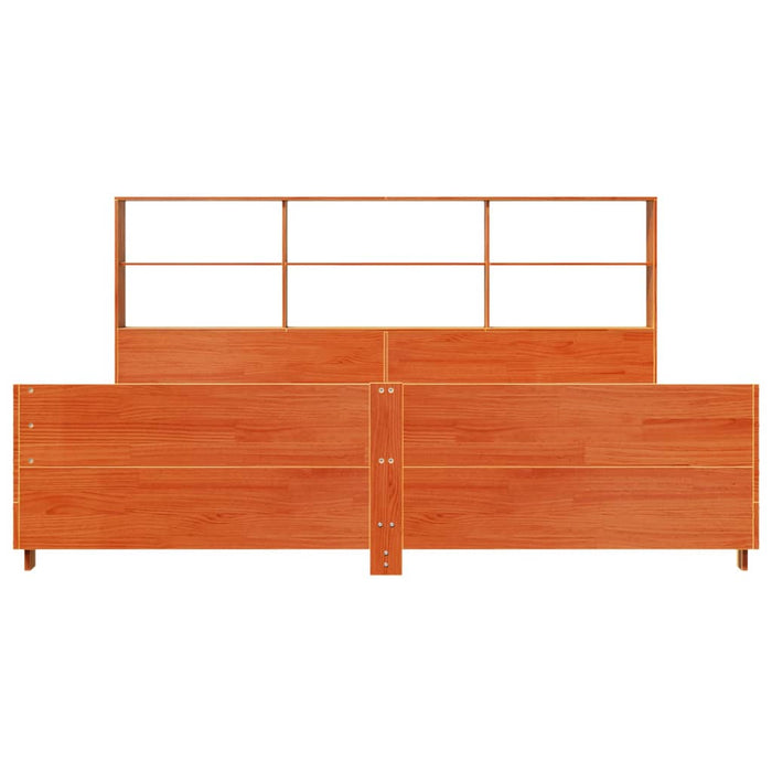 Cadru de pat fără saltea, maro ceruit 180x200 cm lemn masiv pin - WALTI WALTI