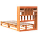 Pat bibliotecă fără saltea maro ceruit 75x190 cm lemn masiv pin - WALTI WALTI