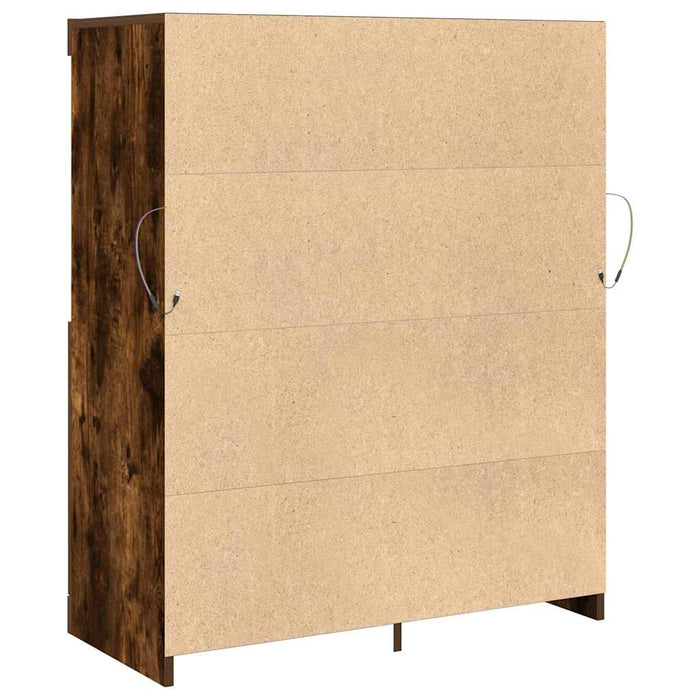 Dulap, stejar fumuriu, 81x37x100 cm, lemn compozit WALTI