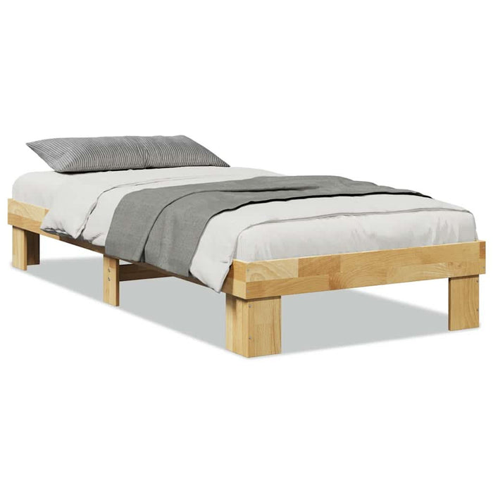 Cadru de pat fără saltea 75x190 cm din lemn masiv de stejar - WALTI WALTI